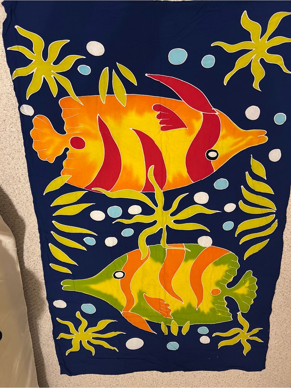 Vibrant Fish Print Sarong